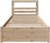 vidaXL Bettgestell mit Kopfteil ohne Matratze 75x190 cm 3305979 Bild 4