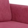 vidaXL 3-tlg. Sofagarnitur Weinrot Samt 3201988 Bild 5