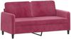 vidaXL 3-tlg. Sofagarnitur Weinrot Samt 3201988 Bild 3