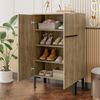 Schuhschrank mit Doppeltüren 95x60x34,5 cm – moderner Aufbewahrungsschrank für Eingangsbereiche Bild 5
