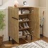 Schuhschrank mit Doppeltüren 95x60x34,5 cm – moderner Aufbewahrungsschrank für Eingangsbereiche Bild 4