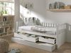 Ausziehbett Karena 211x98x86 Kojenbett Massivholz Weiß Bild 5