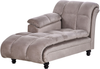 Chaiselongue taupe rechtsseitig LORMONT Bild 4