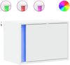 vidaXL Wand-Nachttisch mit LED-Leuchten Weiß 852089 Bild 2