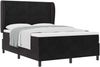 vidaXL Boxspringbett mit Kopfteil Schwarz 200 x 140 cm Samt 3340930 Bild 2