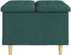vidaXL Aufbewahrungsottomane Dunkelgrün 60 x 60 x 45 cm Stoff 876821 Bild 5