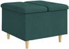 vidaXL Aufbewahrungsottomane Dunkelgrün 60 x 60 x 45 cm Stoff 876821 Bild 2