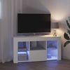 vidaXL Eck-LED-TV-Schrank Weiß 100 x 40 x 50 cm Holzwerkstoff 889795 Bild 5