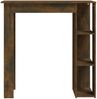 vidaXL Bartisch mit Regal Räuchereiche 102x50x103,5 cm Holzwerkstoff 812963 Bild 3