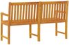 vidaXL Gartenbänke 1-Sitzanzahl 150 x 55,5 x 90 cm Massivholz Akazie 316611 Bild 5