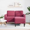 vidaXL 2-Sitzer-Sofa mit Chaiselongue L-Form Weinrot 125 cm Samt 4107072 Bild 2
