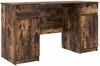vidaXL Schreibtisch Räuchereiche 140 x 49 x 76 cm Holzwerkstoff 3328511 Bild 2