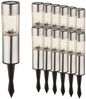 12 LED Edelstahl Solarlampen für den Außenbereich Bild 1