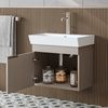 Roomart LYCIA-60 Badmöbel Set– 2-teiliges Badezimmermöbel Set - Waschbecken mit Unterschrank - H 54 x B 38.6 x T 59 cm • Beige Bild 2