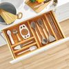 mDesign Schubladeneinsatz Aufbewahrung Organizer schmal 2er-Set Bambus Natur Bild 3