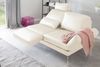 KAWOLA Sofa HURRICANE 2-Sitzer Leder weiß 87 x 141 x 170 cm Bild 4