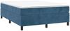 vidaXL Boxspringbett mit Matratze Dunkelblau 140x200 cm Samt 3144685 Bild 3