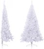 vidaXL Künstlicher Halb-Weihnachtsbaum mit Ständer Weiß 240 cm PVC 328421 Bild 3
