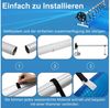 FIVMEN Pool-Abdeckplane Aufroller Poolfolienaufroller Aufrollsystem Aufrollvorrichtung 3-5,70m (1-St), inkl. Befestigung und Rollen für folien, Pool Planen und Abdeckungen Bild 3