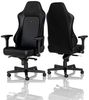 noblechairs Hero Gaming Stuhl 150 kg Belastbarkeit, PU-Kunstleder Bürostuhl Ergonomisch, Schreibtischstuhl Schwarz/Blau, PC Drehstuhl mit Rollen, Gamer Sessel, Inklusive Kissen Bild 3