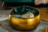 riess-ambiente Couchtisch ORIENT STORAGE Ø70cm gold (Einzelartikel, 1-St), Wohnzimmer · Metall · rund · mit Stauraum · Hammerschlag · handmade Bild 2