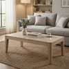 FINEBUY Couchtisch FB77663 Sofatisch 120cm Wohnzimmertisch Loungetisch (Warme Holzoptik mit natürlicher Maserung), Zeitloses Design für stilvolle Wohnräume Bild 4