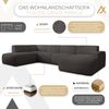 AX LIVING XXL Sofa U Form Didim Grau 378cm breit modern & großzügig L Bild 5