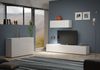 Wohnwand >Mister< in weiss, Lack Hochglanz - 225x38cm (BxT) Bild 3
