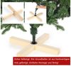 oyajia Künstlicher Weihnachtsbaum Künstlicher Weihnachtsbaum mit Holzbeinen, Tannenbaum, 150 cm, 400 Zweige, PVC/PE Bild 3
