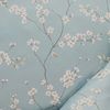 Estella Mako-Satin Bettwäsche 135x200 Sakura mint Kirschblüte Zweige 7904-520 Bild 4