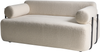 Sofa 2-Sitzer ELVA Bouclé Cremeweiß Bild 5