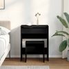 vidaXL Schminktisch mit Hocker Schwarz 60x40x113,5 cm 848214 Bild 3