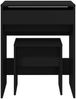 vidaXL Schminktisch mit Hocker Schwarz 60x40x113,5 cm 848214 Bild 5