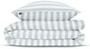 Zo! Home Cotton Bettwäsche 155x220 Banda di Lino Mint Green weiß Streifen Bild 4
