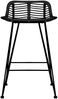 vidaXL Barhocker 2 Stk. Schwarz Rattan 285233 Bild 3