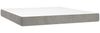 vidaXL Boxspringbett mit Matratze Hellgrau 160x200 cm Samt 3141491 Bild 5