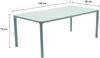 Gartentisch Pierre Esstisch Terrassentisch 160x90x75cm Aluminium/Sintered Stone Steingrau Bild 2