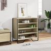 vidaXL Schuhregal, Holzwerkstoff, Sonoma-Eiche 80 x 38 x 78 cm, 848650 Bild 3