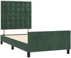 vidaXL Bettgestell ohne Matratze Dunkelgrün 100x200 cm Samt 3125986 Bild 4