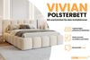 Deine Möbel 24 Polsterbett VIVIAN Bett Komplettbett Bouclé mit Bettkasten und Lattenrost (Set, 3-tlg, Bubble Bett in Beige / Creme / Grau / Hellgrau / Dunkelgrau / Weiß), 140x200 160x200 180x200 200x200 cm Bild 2