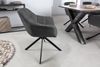 riess-ambiente Polsterstuhl PAPILLON anthrazit / schwarz (Einzelartikel, 1 St), Esszimmer · Stoff · Metall · Armlehne · 180° drehbar · Modern Design Bild 3