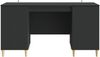 vidaXL Schreibtisch mit Regal Schwarz 142,5 x 50 x 75 cm Holzwerkstoff 3414595 Bild 5