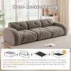 Modulsofa Chenille, rahmenloser 3-Sitzer, 281 x 95 x 76 cm, Braun Bild 5