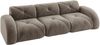 Modulsofa Chenille, rahmenloser 3-Sitzer, 281 x 95 x 76 cm, Braun Bild 4