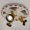 Coole Deckenlampe Motiv Baustelle für Kinderzimmer 3 flammig schwenkbar Ø 35cm Bild 5