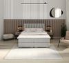FDM Boxspringbett Polsterbett Stauraumbett Springbett 140x200, 160x200, 180x200cm (MADE IN EU - mit hochwertigem Velours Bezug, Kontinentalbett, dekorativem Kopfteil, Boxspring, mit großen gepolsterten Kopfteil, mit Bettkasten zum aufklappen), zwei Bet... Bild 5