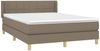 Boxspringbett mit Matratze Stoff Taupe 140x200 cm Bild 3