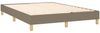Boxspringbett mit Matratze Stoff Taupe 140x200 cm Bild 4