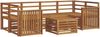vidaXL Outdoor-Sofagarnitur 7 pcs Natur Massivholz Akazie 3374444 Bild 2