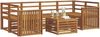 vidaXL Outdoor-Sofagarnitur 7 pcs Natur Massivholz Akazie 3374444 Bild 3